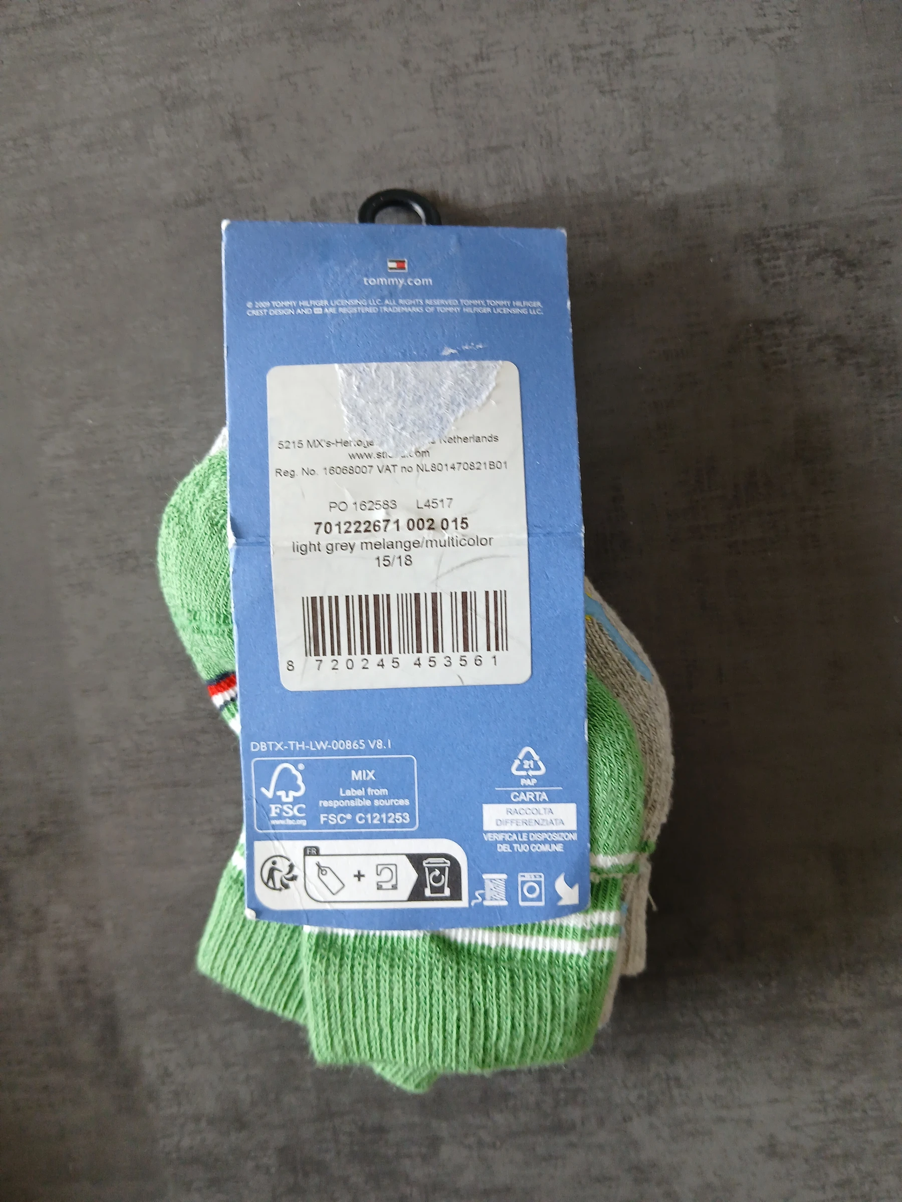 Lote de 2 pares de meias para menino Tommy Hilfiger 15/18 – photo 2